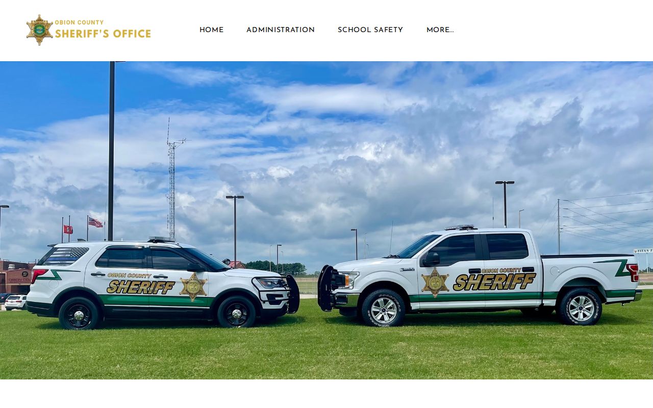 Obion County warrant routing through the Sheriff's Office public contact page