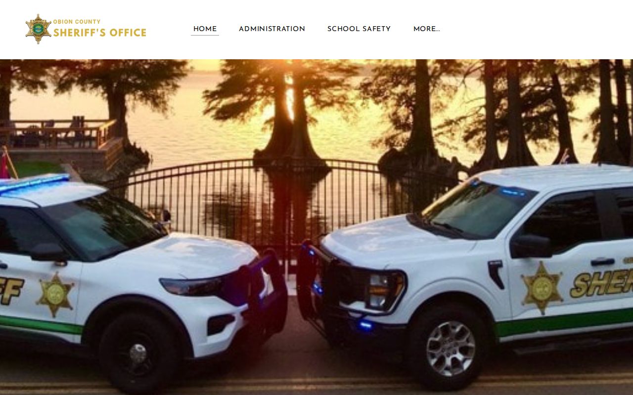 Obion County warrant records routing on the Sheriff's Office public navigation