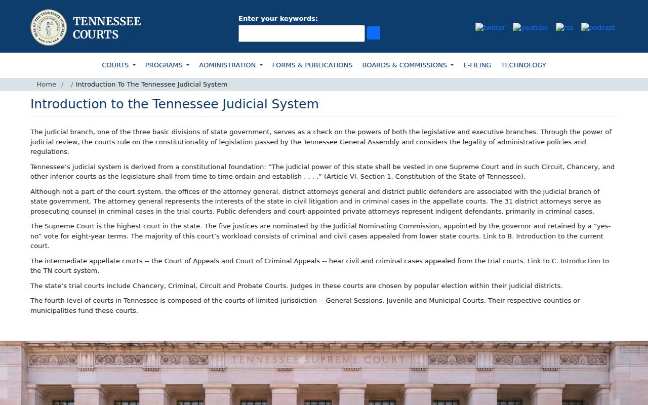 Obion County city court warrant boundaries in the Tennessee court system