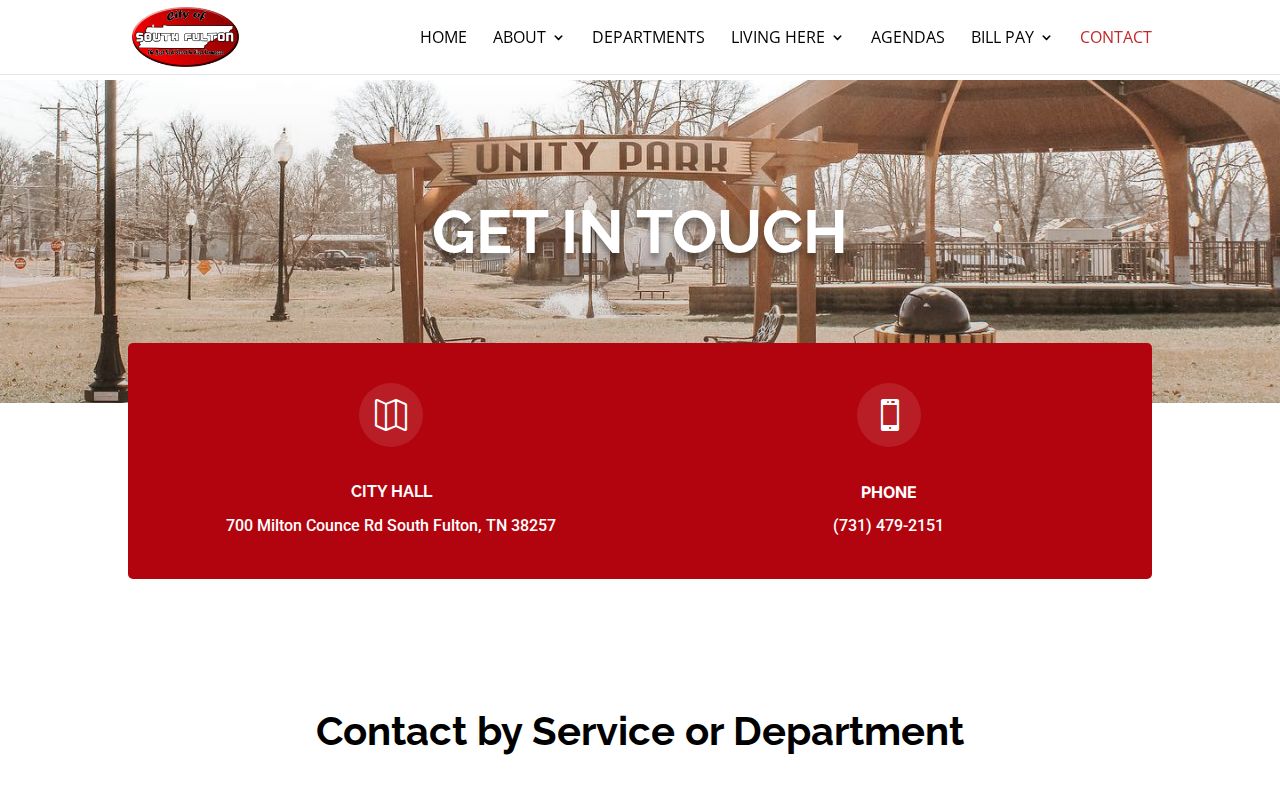 South Fulton warrant record contact hours and city office route
