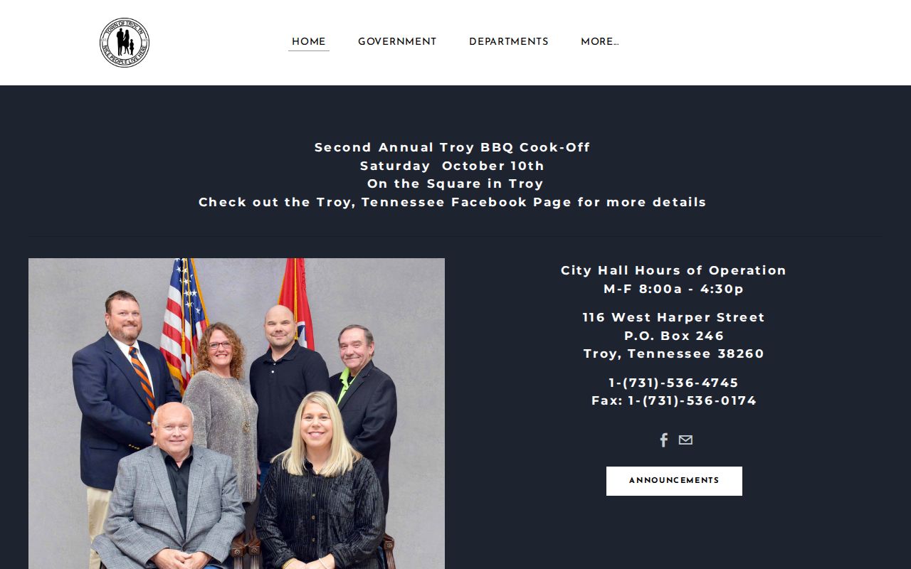 Troy warrant record contact route through Troy City Hall and court clerk